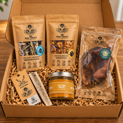 Voffpakken™ - Snacksboks med naturlige godbiter for aktive hunder
